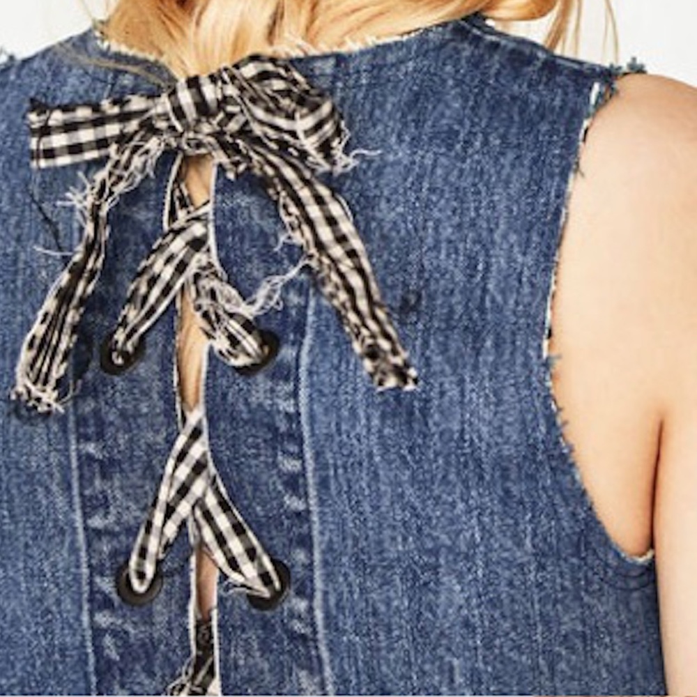 Zara denim top - Picture 2 of 7
